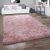 Star extra hosszú szálú Shaggy szőnyeg modern szőnyeg csillámos pink 240x340 cm