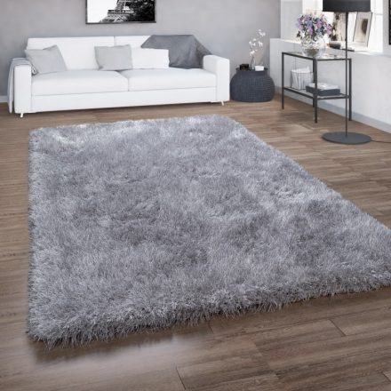 Star extra hosszú szálú Shaggy szőnyeg modern szőnyeg csillámos szürke 240x340 cm