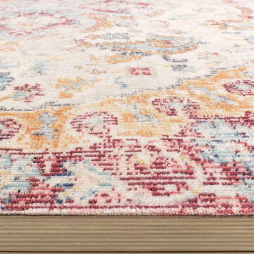 piros kulteri terasz szonyeg mandala mintaval 160 cm kerek