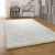 Shaggy szőnyeg egyszínű puha bolyhos szőnyeg krém 160x220 cm