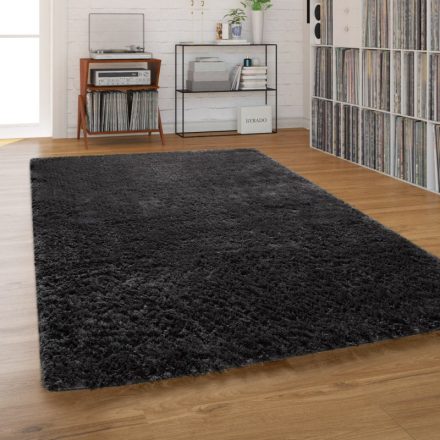 Shaggy szőnyeg egyszínű puha bolyhos szőnyeg antracit 160x220 cm