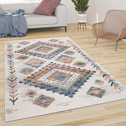 Színes modern szőnyeg nappaliba rombusz mintával skandináv 60x100 cm