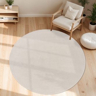 Krem moshato nappali szonyeg 200 cm kerek