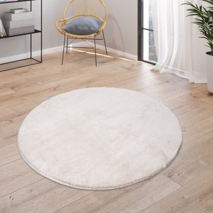 Krém puha mosható szőnyeg 160 cm kör alakú