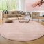 Rozsaszin moshato nappali szonyeg 120 cm kerek