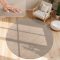 Taupe moshato nappali szonyeg 200 cm kerek