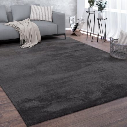 Antracit puha mosható szőnyeg 300x400 cm