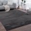 Antracit mosható nappali szőnyeg 150x150 cm