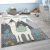 Nagyméretű gyerekszőnyeg állatos 3D színes gyerekszoba szőnyeg láma 200x280 cm