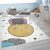Krém 3D hatású szőnyeg gyerekszobába kiselefánt 240x340 cm