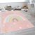 Szőnyeg lányoknak gyerekszőnyeg szivárvány játszószőnyeg - rózsaszín 240x340 cm