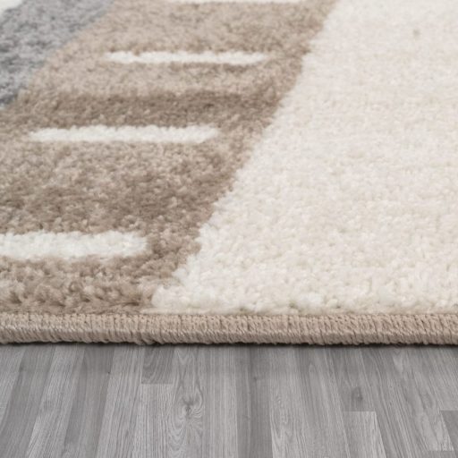 Szivárvány formaszőnyeg bézs gyerek szőnyeg 120x160 cm