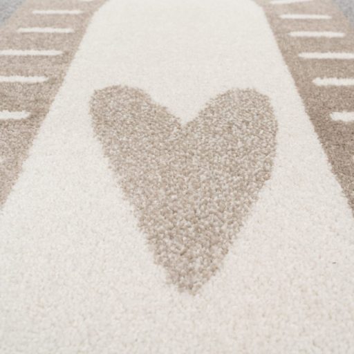 Szivárvány formaszőnyeg bézs gyerek szőnyeg 120x160 cm