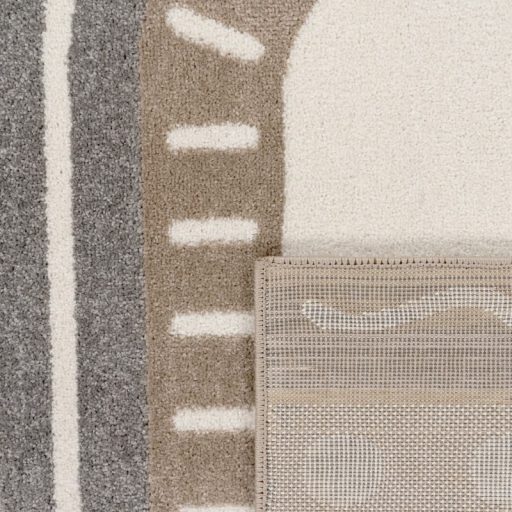 Szivárvány formaszőnyeg bézs gyerek szőnyeg 120x160 cm