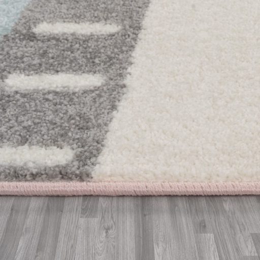 Szivárvány formaszőnyeg színes gyerek szőnyeg 120x160 cm