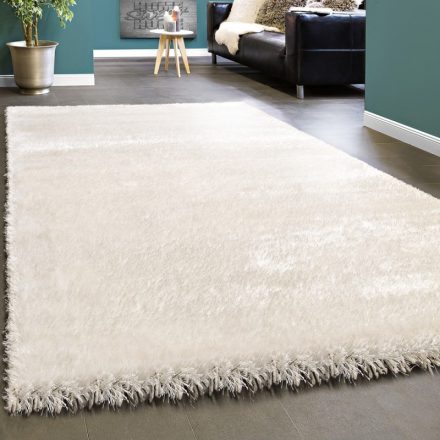 Elegáns Shaggy szőnyeg egyszínű bolyhos szőnyeg - fehér 240x340 cm