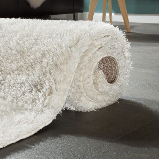 Shaggy szonyeg - egyszinu, bolyhos, elegans, feher, 160x230 cm