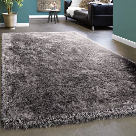 Elegáns Shaggy szőnyeg egyszínű bolyhos szőnyeg - szürke 240x340 cm