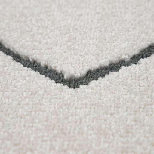 Feher nappali szonyeg rovid szalu skandinav rombusz mintaval 80x300 cm