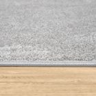 Egyszínű ezüstszürke modern szőnyeg nappaliba 200 cm kerek