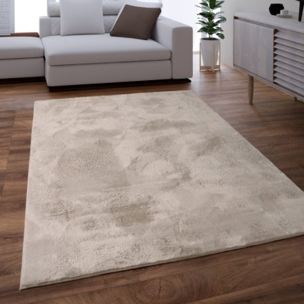 Shaggy szőnyeg mosható plüss hatású szőnyeg bézs 80x150 cm