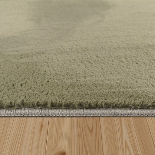 Shaggy szonyeg - puha, moshato, pluss, csuszasmentes, zold, 80x150 cm