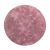 Shaggy szőnyeg mosható plüss hatású szőnyeg - pink 80 cm kör alakú