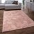 Shaggy szőnyeg mosható plüss hatású szőnyeg - rózsaszín 200x290 cm