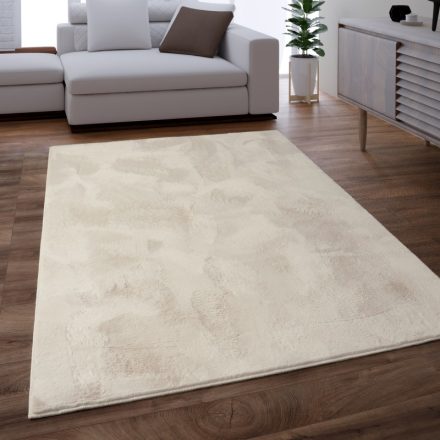 Shaggy szőnyeg mosható plüss hatású szőnyeg - krém 80x150 cm