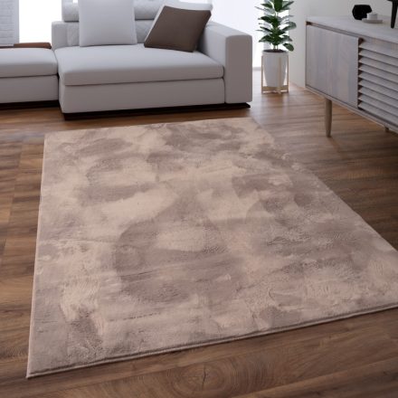 Shaggy szőnyeg mosható plüss hatású szőnyeg taupe 80x150 cm