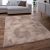 Shaggy szőnyeg mosható plüss hatású szőnyeg taupe 80x150 cm