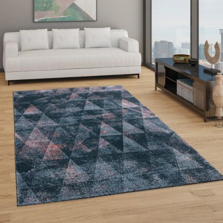 Színes dekoratív szőnyeg rövid szálú rombusz design szőnyeg 120x170 cm