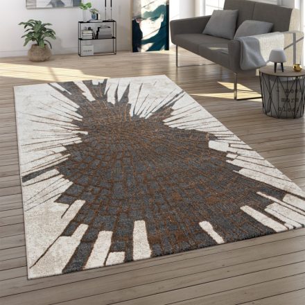 Modern szőnyeg rönk mintás bézs design szőnyeg 80x150 cm