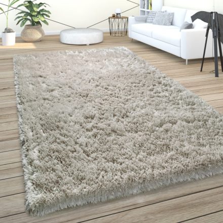 Shaggy szőnyeg extra hosszú szálú puha szőnyeg nappaliba szürke 120 cm kör