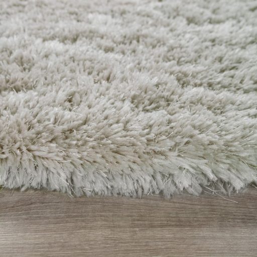 Kerek Shaggy szonyeg - extra hosszu szalu, puha, szurke, 160 cm kor