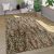 Bézs mosható szőnyeg leopárd mintával 120x170 cm