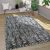 Szürke mosható szőnyeg leopárd mintás 120x170 cm