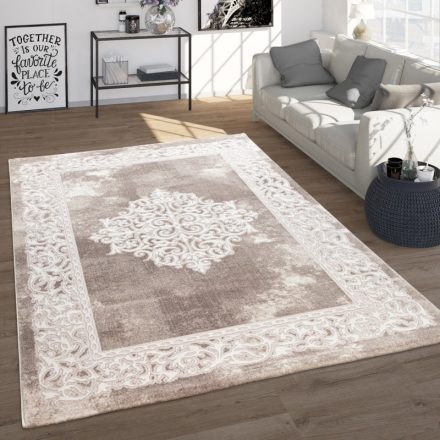 Iza bézs-fehér vintage szőnyeg keleti mintával design szőnyeg 200x280 cm