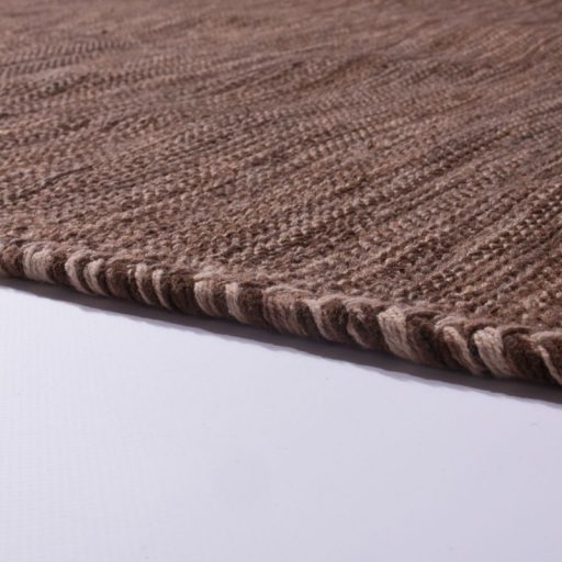 Kilim nappali szonyeg - kezi csomozasu, pamut, barna, 240x340 cm