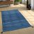 Kézi szövésű pamut Kilim design szőnyeg - kék 160x220 cm