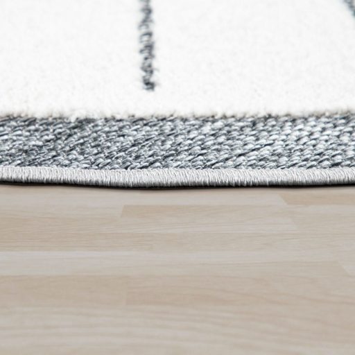 Kerek szonyeg, gyerekszoba szonyeg szurke oroszlan 120 cm kor