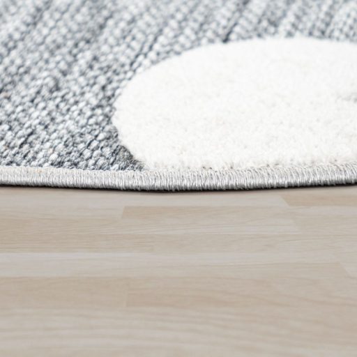 Kerek szonyeg, gyerekszoba szonyeg szurke hold 120 cm kor