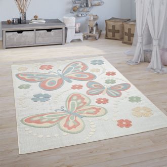 Gyerek szonyeg szines pillango mintaval 80x150 cm