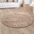 Sunny Shaggy szőnyeg bolyhos puha modern szőnyeg - bézs 80 cm kör alakú