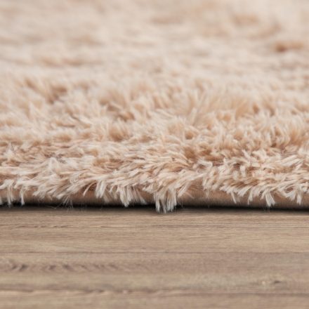Sunny Shaggy szőnyeg bolyhos puha modern szőnyeg - bézs 200 cm kör alakú
