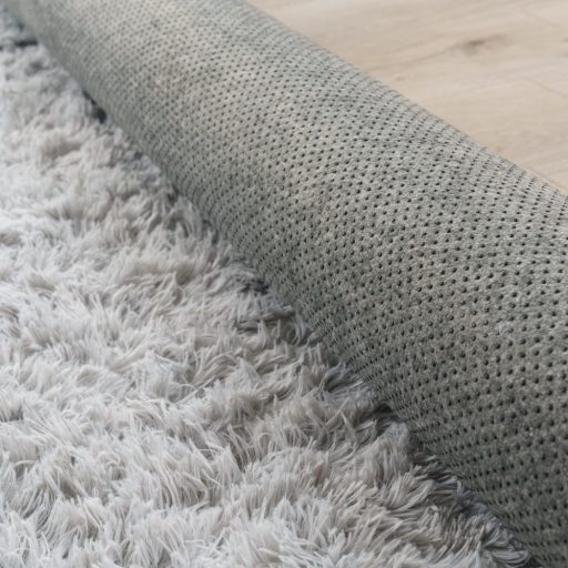 Shaggy szonyeg - bolyhos, puha, csuszasmentes, ezustszurke, 80x150 cm, Sunny