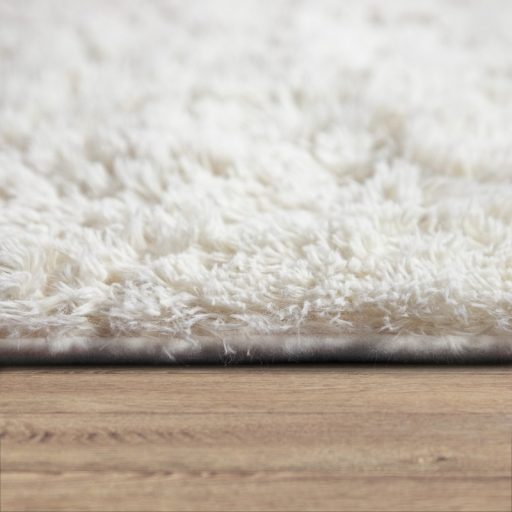 Kerek Shaggy szonyeg - bolyhos, puha, csuszasmentes, ivory, 160 cm kor, Sunny