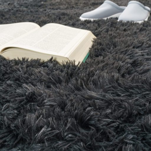 Shaggy szonyeg - bolyhos, puha, csuszasmentes, antracit, 160x220 cm, Sunny