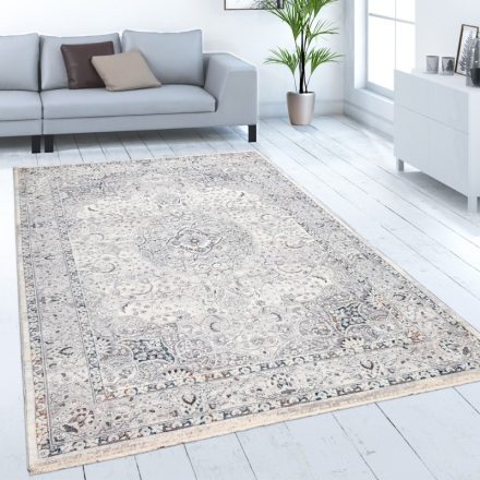 Klasszikus szőnyeg keleti design mandala mintás krém 200x290 cm