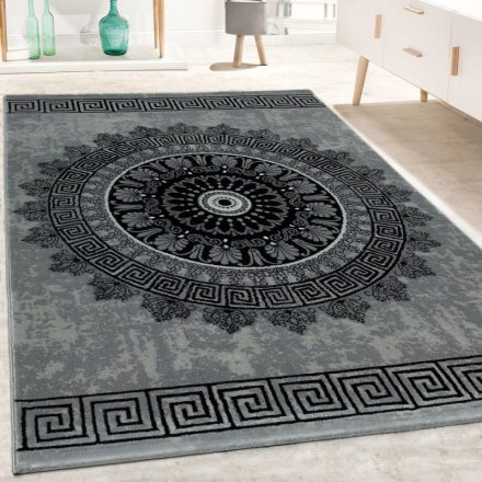 Szőnyeg nappaliba designer mandala mintás szőnyeg szürke 240x340 cm